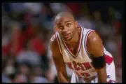Guard Dominick Young Fresno State Bulldogs looks on the UNLV Rebel- Old Photo