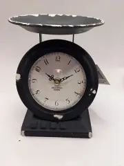 Vintage-Style Black Old Town Scale Clock-Col House Designs.