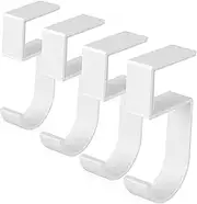 4pcs Table Hook Desk Purse Hook Handbags Holder Hangers Office Under Hooks Multifunctional Purse Hanger for Table Modern Purse Hanger Hook Bag Hanging Hook Aluminum Alloy White