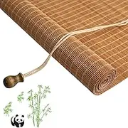 Natural Bamboo Roller Blinds, 40 50 60 70 80 90 100 110 120 130 140 150 160cm, Roman Blinds, Sunscreen Drape for Windows, for Indoor/Outdoor/Garden (Size : 90cmx140cm/35.4inx55.1in)