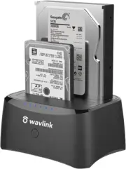 USB 3.0 to SATA Universal Dual Bay Hard Drive Docking Station with Offline Clone