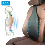 Car Seat Back Support PU Leather Back Rest Lumbar Support Cushion Waist Pillow