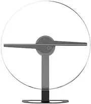 3D Fan Hologram Projector 32cm 2 Fan Blade Wall-Mounted WiFi Led Signs Lamp 224 LED Fan Holographic Advertising Machine Festival Advertising Display