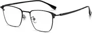 Cyxus Men Blue Light Blocking Glasses Half Rimless Computer Gaming Glasses