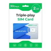 Data SIM Card Triple Play- USA Coverage No Contract 4G LTE Cellular for Secur...
