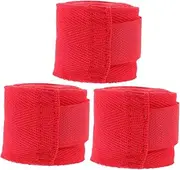 CORHAD 3pcs Boxing Hand Wraps Set Cotton Boxing Wrist Bands Comfort Fit Breathable Sports Fitness Accessory