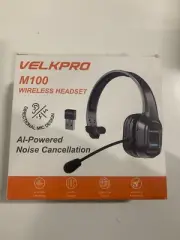 Velkpro M100C Wireless Noise Canceling Headset Bluetooth with Microphone