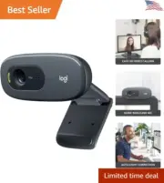 HD Webcam C270 - 720p Video Calling - Compatible with Skype, FaceTime, Hangouts