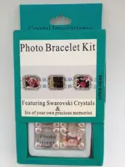 Stretch Bracelet Crystal Photo Jewelry Making Kit Peridot Green