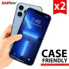 2xTempered Glass Screen Protector For iPhone 16 15 14 13 12 11Pro XS Max XR Plus