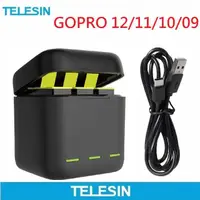 在飛比找momo購物網優惠-【TELESIN】GoPro Hero10/9 炭灰時尚收納