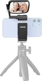 ULANZI Smartphone Selfie Mirror Phone Holder Clip Mount for iPhone 16 15 14 13 12 Pro Max Mini Rear Phone Camera Vlogging Live Streaming Must Have Accessories