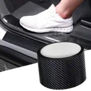 BLACK 5D Carbon Fiber Car Sticker Protector Strip Door Anti Scratch Tape 7cm *3M (for: Volvo)