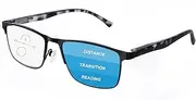 OKH Multifocal Reading Glasses Progressive Blue Light Blocking For Men Bifocal Rectangle Eyeglass Readers Anti Glare Multi Focus Reading Eyeglasses
