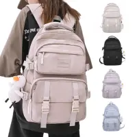 在飛比找momo購物網優惠-【MoodRiver】大容量後背包 雙肩包 學生書包 筆電後