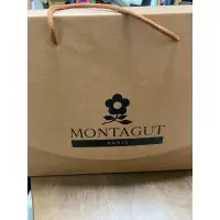 在飛比找蝦皮購物優惠-［全新免運］MONTAGUT 夢特嬌 數位灰紅條紋法蘭絨單層