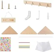 Stuffed Animal Storage Wood Corner Plush Toys Holder for Dorm Kids Playroom