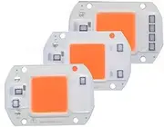 ALAGPNPMZH LED COB Full Spectrum Chip 20W 30W 50W AC220V/110V Plant Grow Light LED Floodlight Lamp Module 380-840nm 5pcs led(30W AC110V 380-840nm)