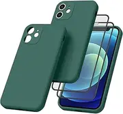 Leonids Silicone Case for iPhone 12 Mini 5.4-Inch, Anti-Scratch & Full Protective Phone Bumper Cover for iPhone 12 Mini Smartwatch (Green)
