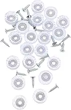 HYTROVE 20Pcs Non Slip Rubber Furniture Feet Protectors with Screws for Chair Legs Durable Floor Protectors Reduce Noise and Scratches for Home and Office Use