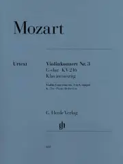 Mozart Violin Concerto No 3 G Major K216 Piano Henle Urtext Sheet Music Book