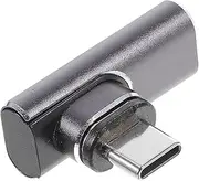 TEHAUX 90Degree C Magnetic Adapter Connector Head Pin Magnetic Connector for Fast Charging Data Transfer for Laptops Devices with C Ports