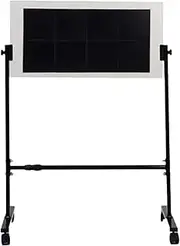 Table Tennis Rebound Board,Mobile Ping Pong Return Trainer,8 High-Elasticity Rubber Panels,360° Adjustable Angle,for Indoor/Outdoor Home Gym