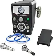 Dual-Head Pneumatic Jewelry Engraver Machine 220V 60Hz Pneumatic Hand Engraving Machines 400-8000 RPM Pneumatic Graver Handpiece Micro Engraer for Jewelry Crafts and Wrought Iron