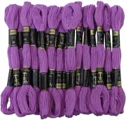 Anchor Stranded Cotton Thread for Cross Stitch/ Embroidery Color- Purple 098