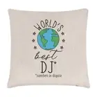Worlds Best DJ Cushion Cover Pillow Raver Dancing House Techno Music Festival