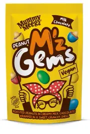Mummy Meegz Peanut M'z Gems 80g Vegan Chocolate Dairy-free Plant Based