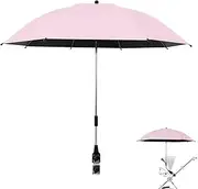 Quzente Kids Stroller Parasol, UniversalUV Water Proof Parasol Sun Canopy For Pushchairs, Foldable Wheelchair Parasol With Clamp For Pram, Stroller, Pushchair And BuggyFor Outdoor Activities