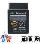 For Apple Android car bluetooth OBD2 barcode reader code scanner car diagnostic