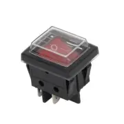 Plastic RED 2-Position/4-Pins Switch POWER PUMP ON OFF Illuminated Rocker Switch