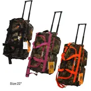 Real Tree Camo Hunting Rolling Duffle Bag in 22"/30"/36" with 3 Colors-BEST GIFT