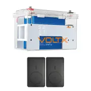 VoltX 12V 100Ah Lithium Battery LiFePO4 200A BMS Bluetooth 2x 10000mAh 15W Magnetic Power Bank