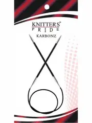 Knitter's Pride ::Karbonz Circular Needles:: 1 US 32 in