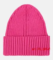 [Ruslan Baginskiy] Ruslan Baginskiy Ribbed-knit wool-blend beanie One Size pink