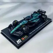 Bburago Lance Stroll #18 1/43 2023 Aston Martin AMR23 F1 With Helmet