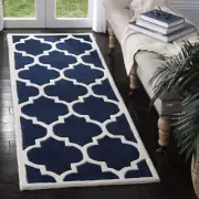 Safavieh Chatham DARK BLUE / IVORY 2'-3" X 17' Runner - CHT733C-217