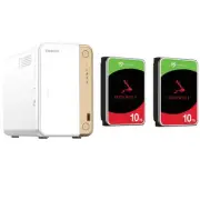 QNAP TS-262 2- Bay NAS with 2x 10TB NAS HDD Bundle [BDLQNP26207]