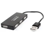 15Cm 4 Port Usb 2.0 Hub Mini Ultra Thin Splitter Cable Adapter Pclaptop Black Usb Cables Hubs & Adapters