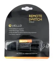 Vello Remote Switch (Wired) RS-C1II for Canon Sub-Mini (2.5mm) Connection - New