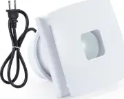 Extractor Ventilador Aire Baño 4" Luz LED Calida Cocina Atic Garaje Ventana