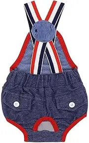 Dog Nappies Reusable Female Dog Diapers Blue Pet Physiological Pants Washable Female Dog Sanitary Shorts Panties Dog Clothes Underwear Briefs Pet Products XL