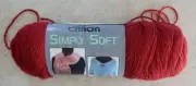 New Caron Simply Soft Yarn AUTUMN RED #9730 Acrylic 6oz. Medium Worsted