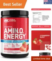 Amino Energy + Electrolytes Powder 285 g, 30 Servings, Juicy Strawberry