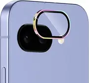 Camera Protection for Tempered Glass Camera Screen Protector for Google Pixel 9a, 1 Set Anti-Scratch 9H Hardness Lens Bubble-Free Screen Protector Tempered Glass Camera Protection Rainbow