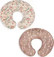 Little Jump Western Wild Flowers Nursing Pillow Cover Slipcover for Breastfeeding Pillows, Soft and Comfortable Safely Fits On Standard Infant Nursing Pillows (2 Pack Vintage Floral)