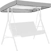 Swing Canopy Replacement 75x47 Waterproof Swing Cover Replacement Sunproof Outdoor Swing Cover for Garden Swing Chair Patio Hammock Grey Swing Cover Replacement Outdoor Swing Canopy Replacement Swi